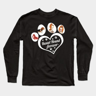 Basset Hound forever dog lover Long Sleeve T-Shirt